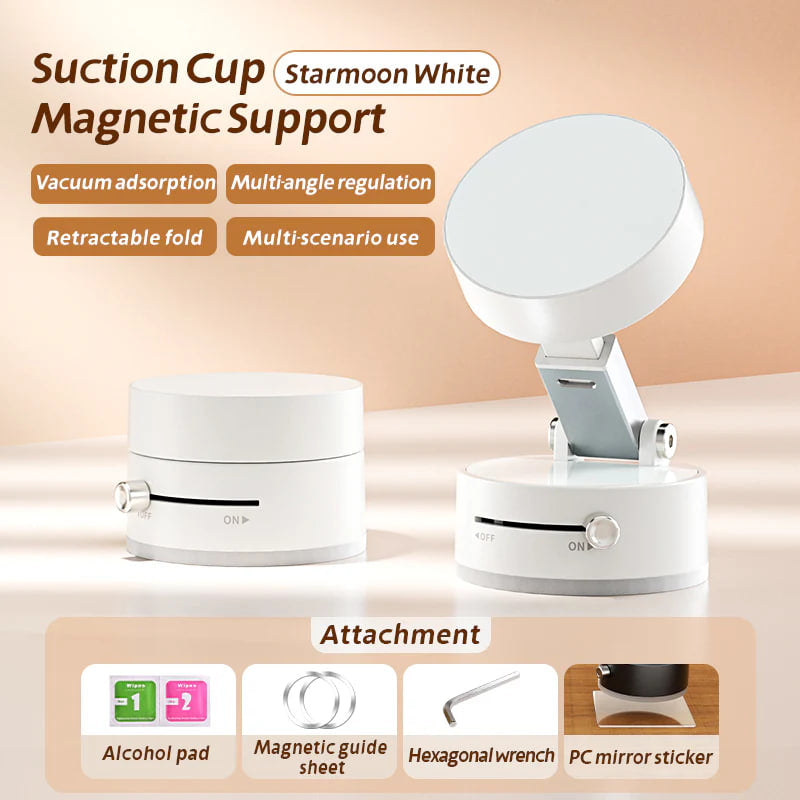 AutoStylePro™ Mini Vacuum Double Side Magnetic Suction Cup Holder Foldable Phone Bracket